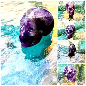 New! Dreamy Amethyst Polished Skull